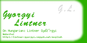 gyorgyi lintner business card